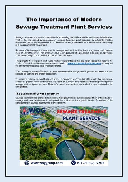 How to Choose the Right Sewage Wastewater Treatment Method | PDF
