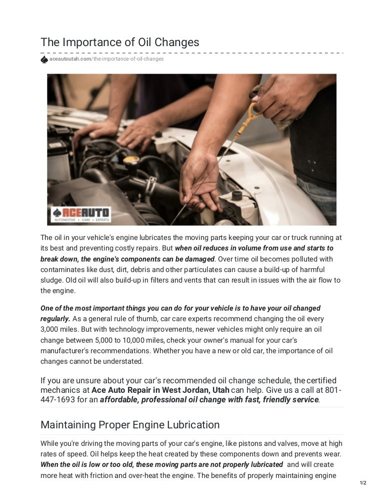 The Importance of Oil Changes