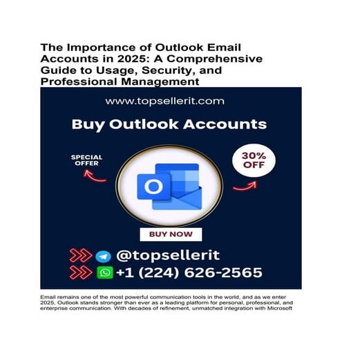 Microsoft Outlook is one of Microsoft’s most important applications and ...