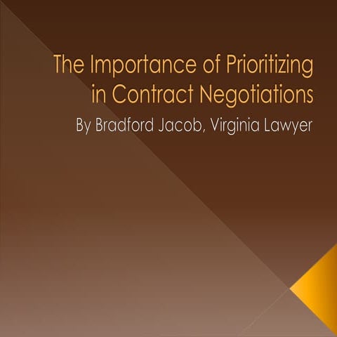 The Importance of Prioritizing in Contract Negotiations