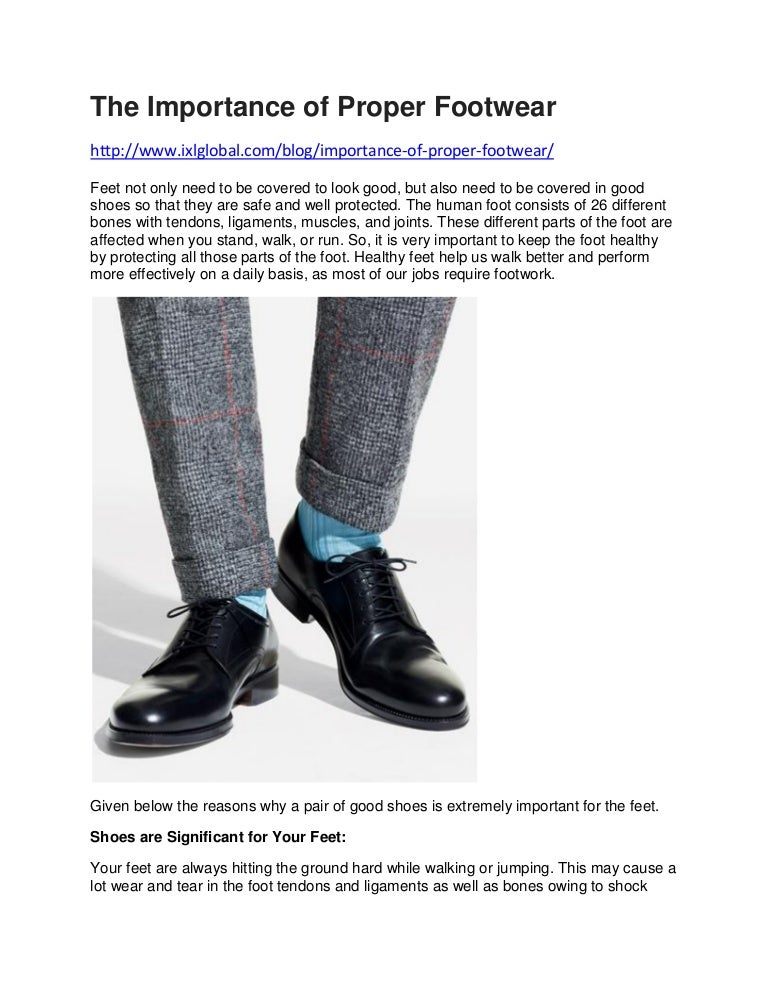 The importance of proper footwear