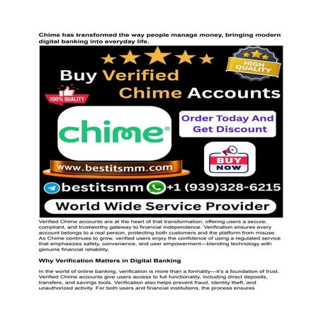 The Importance of Purchasing Verified Chime accounts  for ....pdf