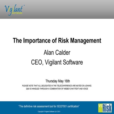 The Importance of Risk Management