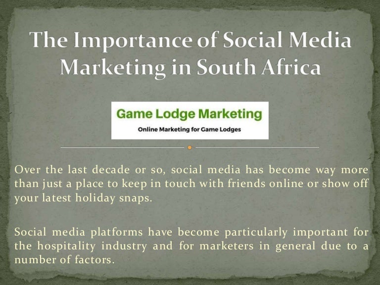  The Importance of Social Media Marketing in South Africa