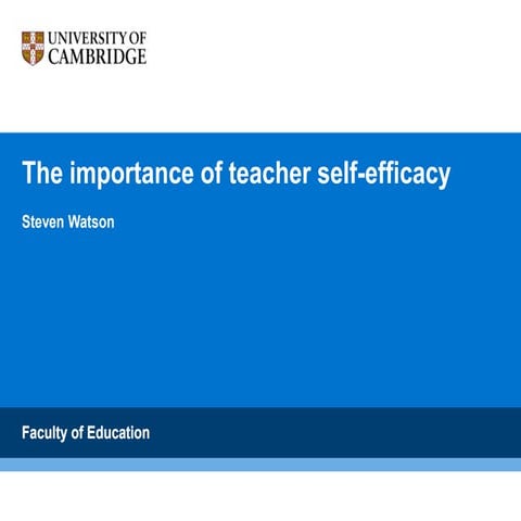 Shaping the future of CPD: The Importance of Self-Efficacy