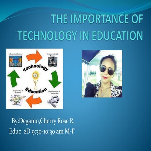 The importance of technology in education cherry | PPTX