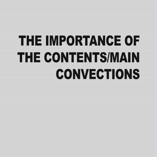 The importance of the contents