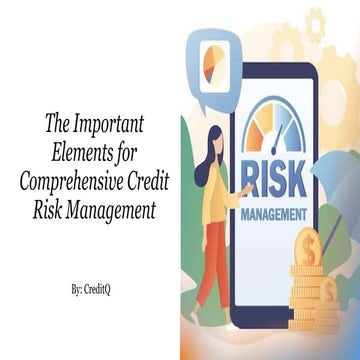 The Important Elements for Comprehensive Credit Risk Management | PPTX