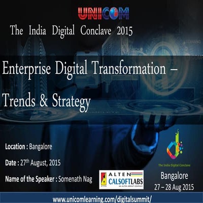 Enterprise Digital Transformation – Trends & Strategy