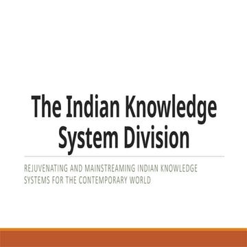 Integration of IKS in modern education - Challenges and way forward | PPTX