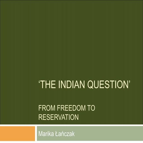 The indian question’ppt | PPT