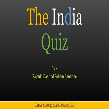 The India Quiz