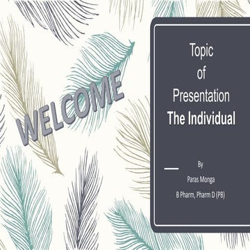 The individuals chapter notes for nursing students in sociology subject