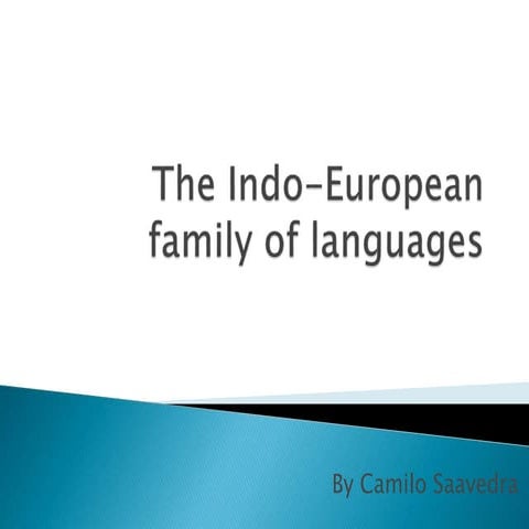 The indo european family of languages2
