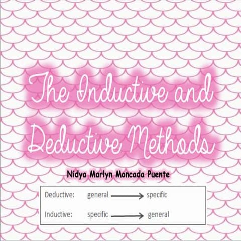 The inductive and deductive method