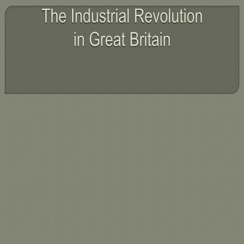 An introduction to industrialization | PPTX