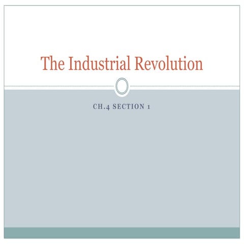 The industrial revolution4.1