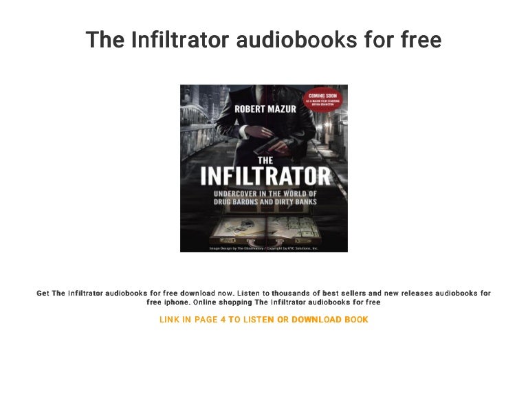 The Infiltrator Audiobooks For Free