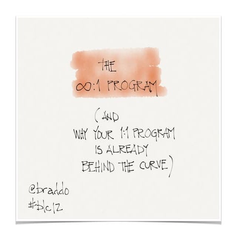 The Infinite:1 Program & why Your 1:1 Program is Already Out-of-Date