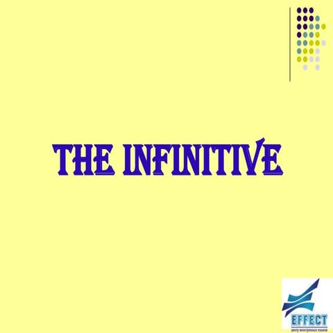 The infinitive
