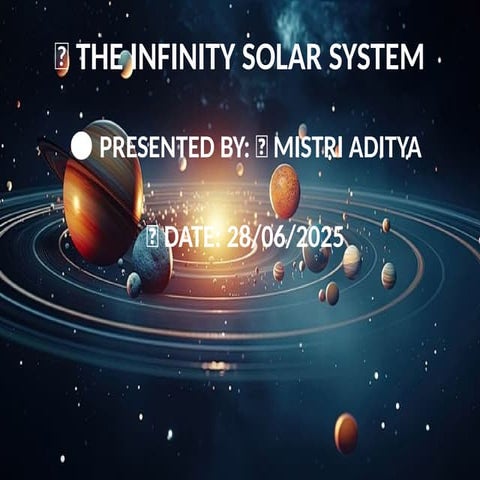 🌌 THE INFINITY SOLAR SYSTEM - Aditya mistri (the study point computer class p...