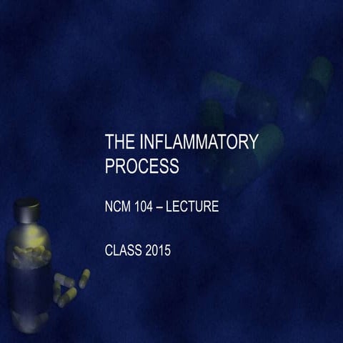 The inflammatory process