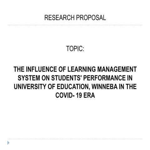 THE INFLUENCE OF LEARNING MANAGEMENT SYSTEM ON STUDENTS' PERFORMANCE IN ...