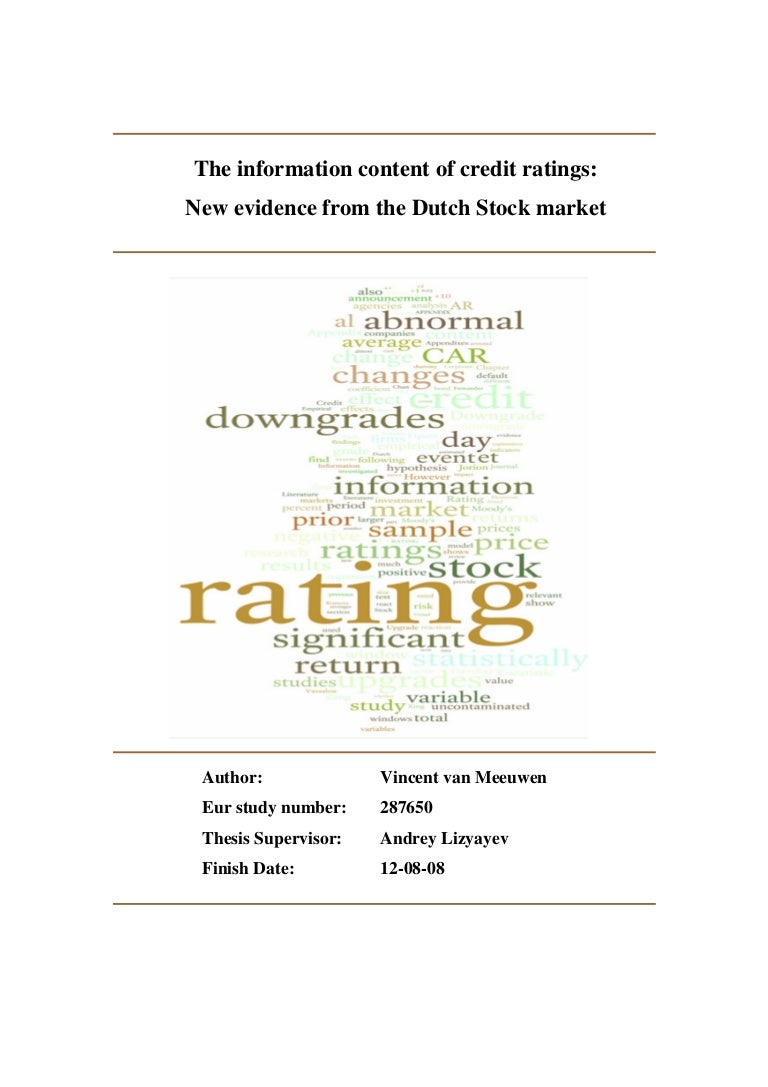 Dissertation credit rating 07 picture