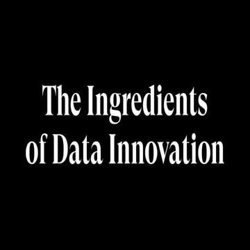 Data Natives Vienna v 7.0 | "The Ingredients of Data Innovation" - Robbert de...