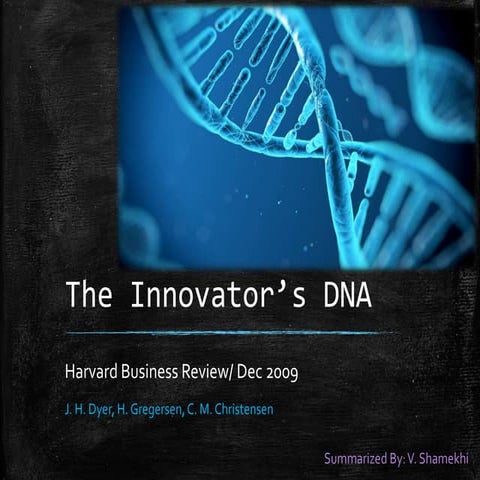 The innovator’s dna