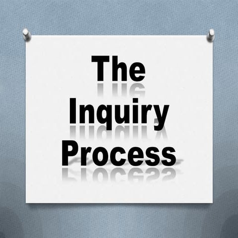 The Inquiry Cycle | PPTX