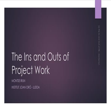 The ins and outs of project based learning