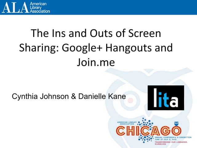 The ins and outs of screen sharing