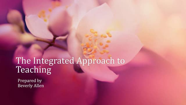 The integrated approach