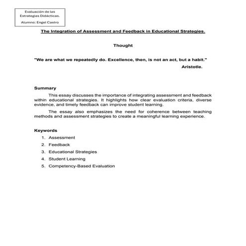 The Integration of Assessment and Feedback in Educational Strategies -.pdf