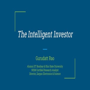 The Intelligent Investor