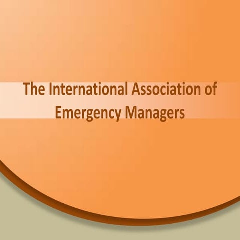 The international association of emergency managers | PDF