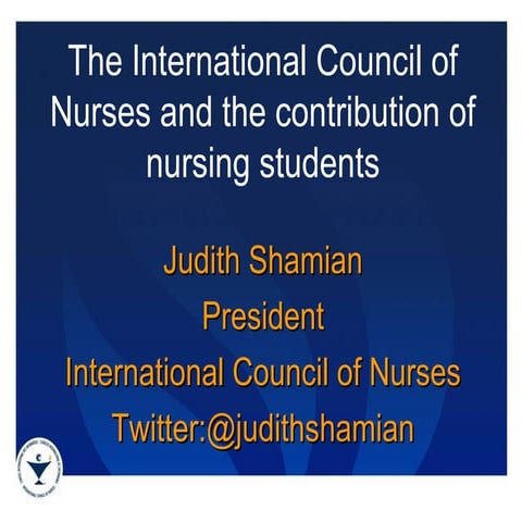 The international council of nurses and the contribution of nursing students
