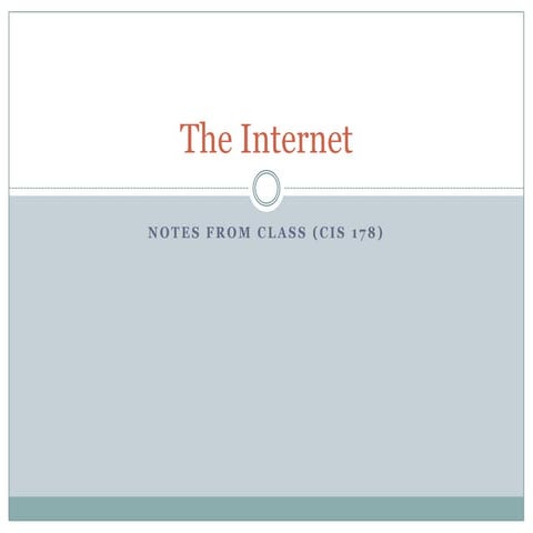The History Of The Internet | PPT