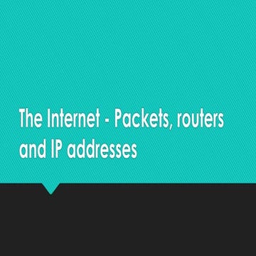 The internet | PPTX