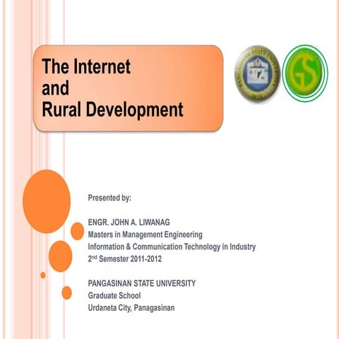 The Internet and Rural Development