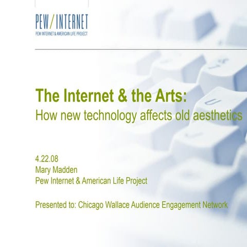The Internet And The Arts: How new technology affects old aesthetics