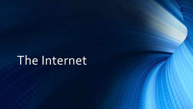 The Internet | PPT