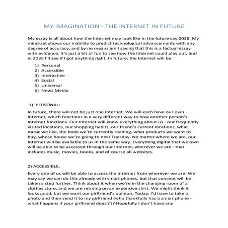 The internet in future............ | PDF | Internet for Beginners ...