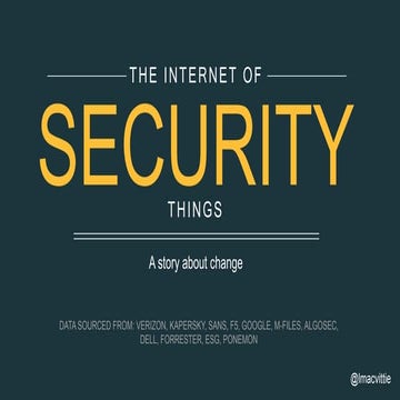 The Internet of Security Things (A Story about Change) 