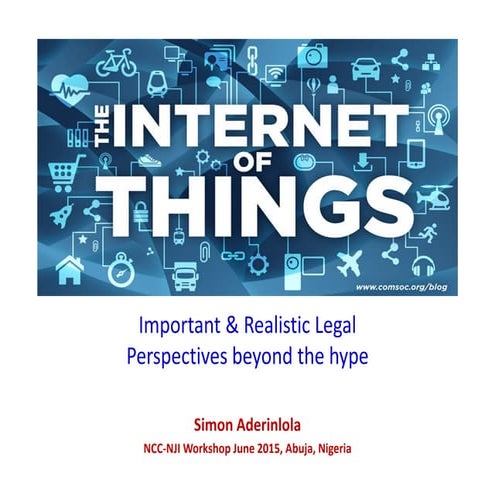 The internet of things..perspectives for the Nigerian legal system