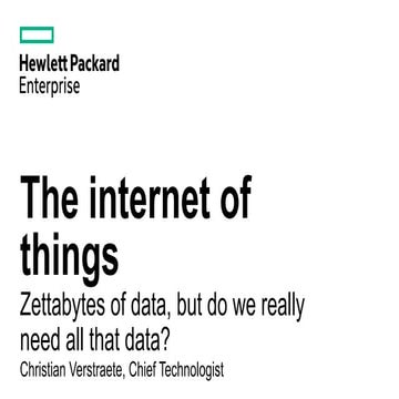 The internet of things, do we need all that data?
