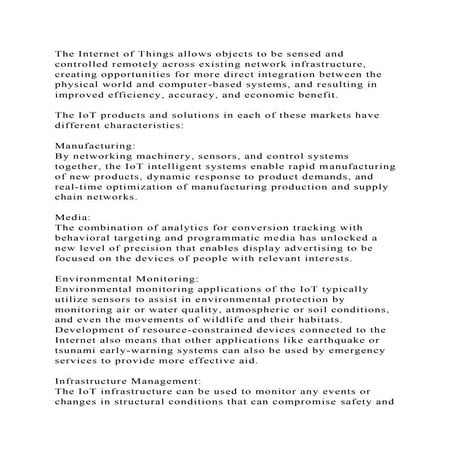 The Internet of Things allows objects to be sensed and controlled re.docx