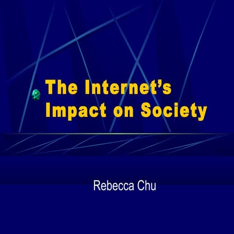 The internet impact on society 