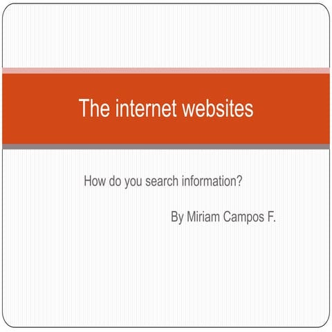 The internet websites